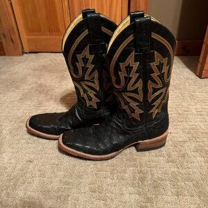 Rod Patricks Full Quill Ostrich Size 9AA Western Boots